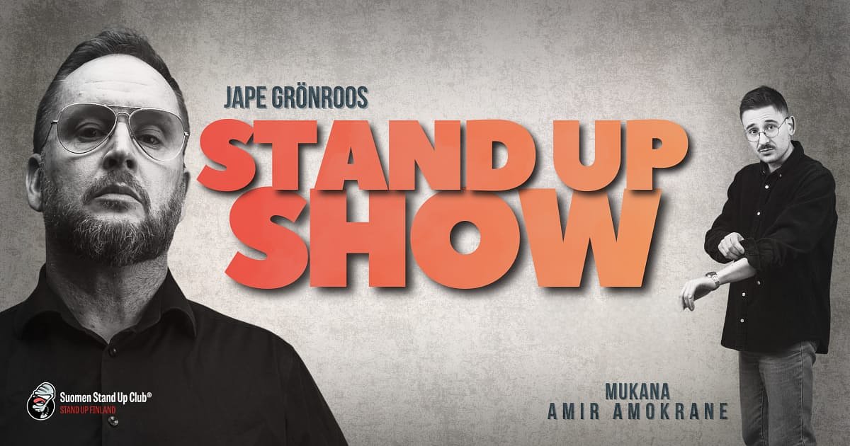 Jape Grönroos Stand Up Show Porvoossa - Porvoo 12.11.2026